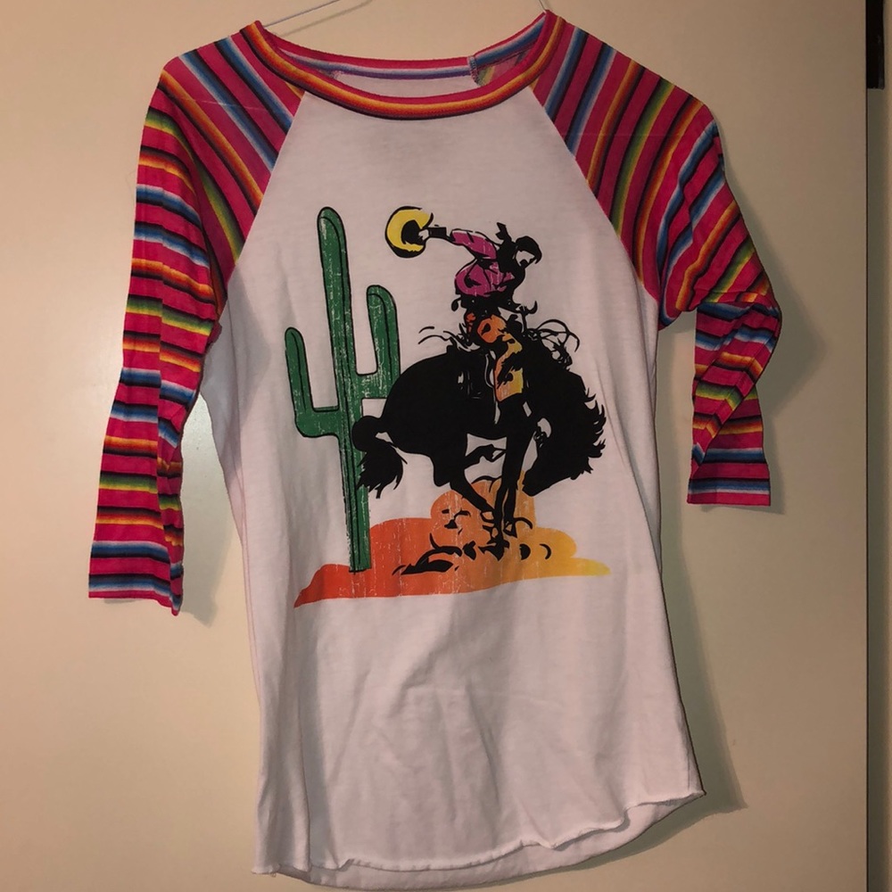 Bronc Serape Sleeved Tee